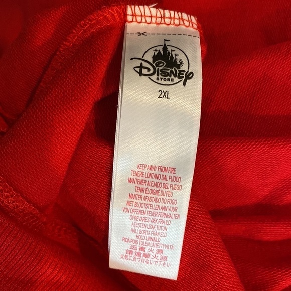 Disney Parks Women's‎ red and silver studded Minnie long sleeve super soft top - Picture 4 of 6